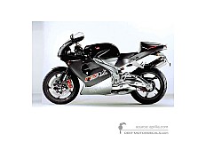 Stickers voor Aprilia RSV1000 Mille 1998 - Zwart • Aprilia OEM Stickers