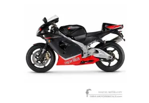 Adesivi per Aprilia RSV1000 Mille 2000 - Nero • Aprilia Adesivi OEM