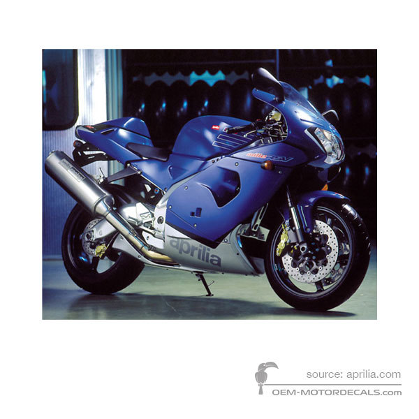 Aufkleber für Aprilia RSV1000 Mille 2000 - Blau • Aprilia OEM-Aufkleber