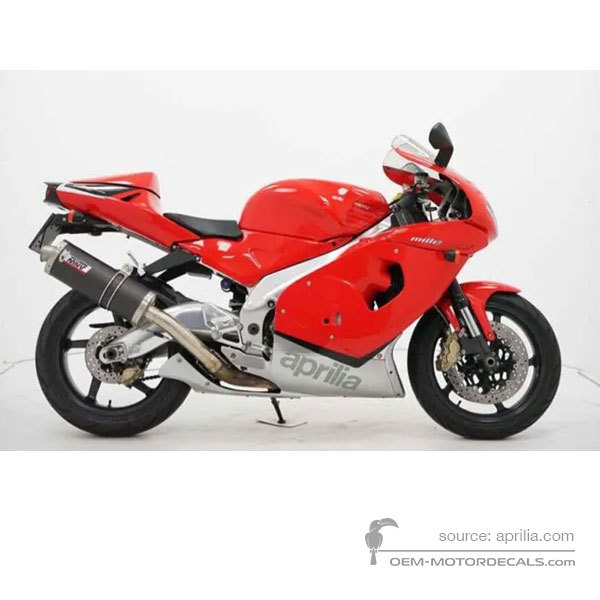 Decals for Aprilia RSV1000 Mille 2000 - Red • Aprilia OEM Decals