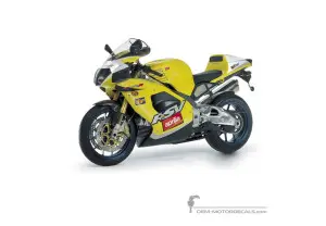 Pegatinas para Aprilia RSV1000R 2001 - Amarillo • Aprilia Pegatinas OEM