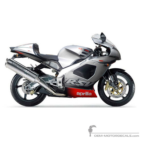 Aufkleber für Aprilia RSV1000 2002 - Grau • Aprilia OEM-Aufkleber