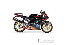 Stickers voor Aprilia RSV1000R 2003 - Zwart • Aprilia OEM Stickers