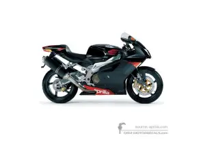 Pegatinas para Aprilia RSV1000R 2004 - Negro • Aprilia Pegatinas OEM
