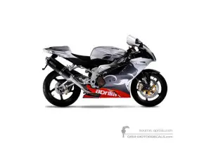 Adesivi per Aprilia RSV1000R 2005 - Argento • Aprilia Adesivi OEM