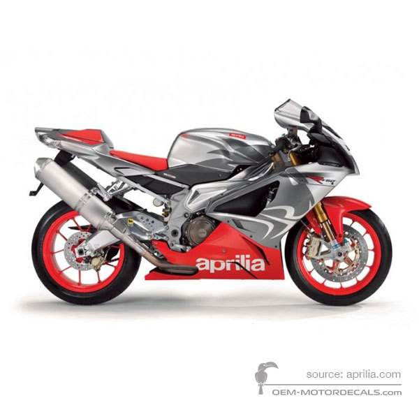 Stickers voor Aprilia RSV1000R Mille 2007 - Grijs • Aprilia OEM Stickers