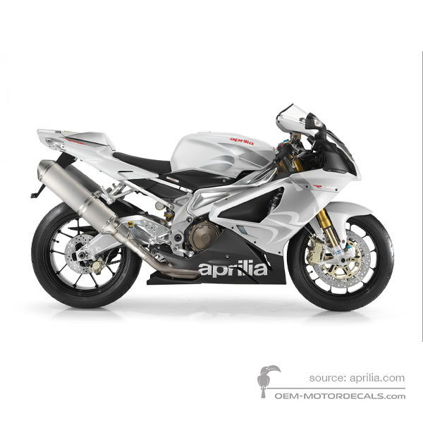 Stickers voor Aprilia RSV1000R Mille 2008 - Wit • Aprilia OEM Stickers