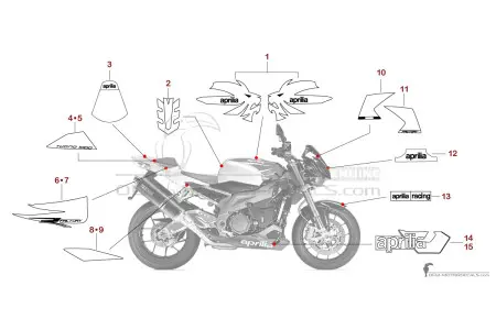 Aprilia RSV TUONO 1000 R FACTORY 2007 - Red