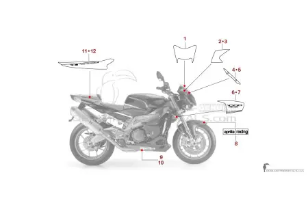 Aprilia RSV TUONO 1000 R FACTORY 2009 - Black