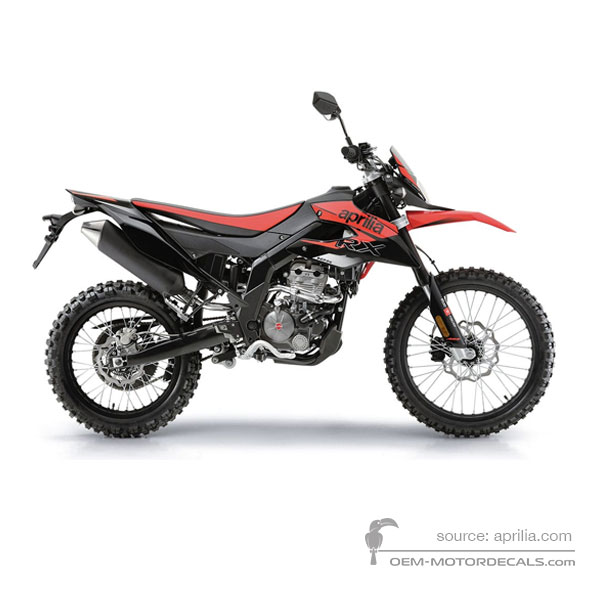 Aufkleber für Aprilia RX125 2018 - Rot • Aprilia OEM-Aufkleber