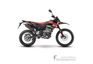 Autocollants pour Aprilia RX125 2020 - Rouge • Aprilia Autocollants OEM