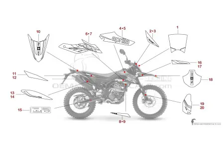 Aprilia RX125 2020 - Rouge