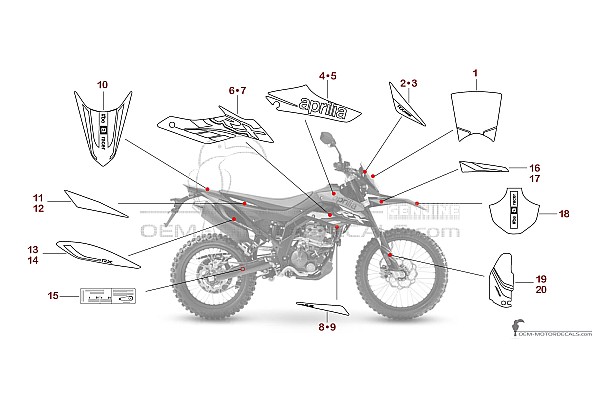 Aprilia RX125 2020 - Rouge