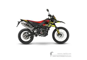 Autocollants pour Aprilia RX125 2023 - Jaune • Aprilia Autocollants OEM