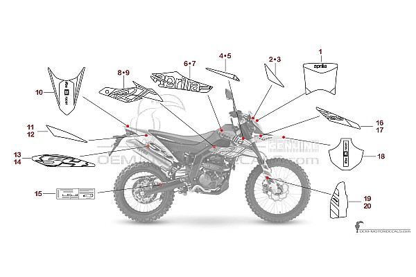 Aprilia RX125 2024 - Biały