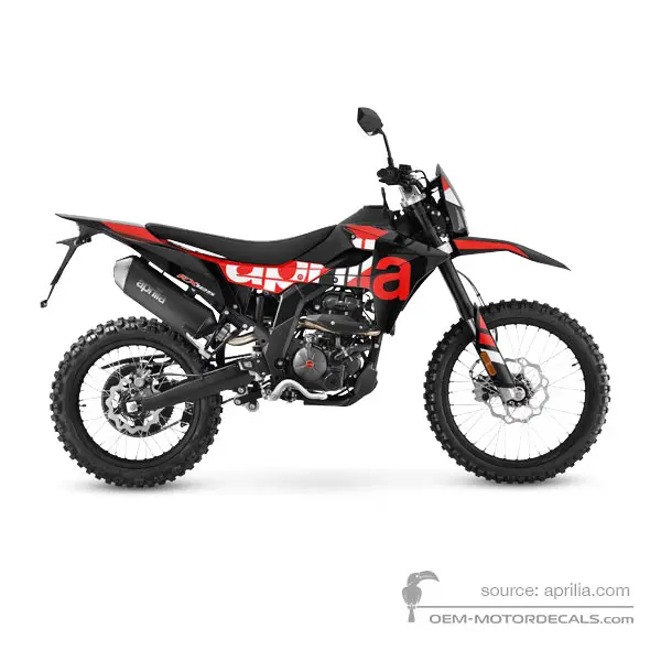 Aprilia RX125 2025 - Nero - Varanus Black