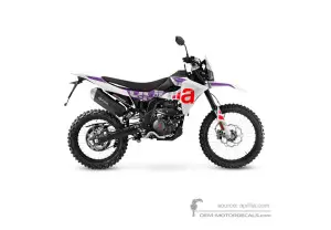 Naklejki do Aprilia RX125 2025 - Biały • Aprilia Naklejki OEM