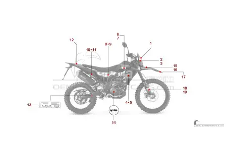 Aprilia RX125 2025 - Nero