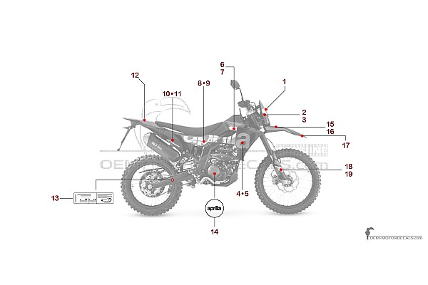 Aprilia RX125 2025 - Nero