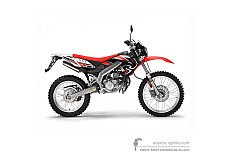 Naklejki do Aprilia RX50 2008 - Biały • Aprilia Naklejki OEM