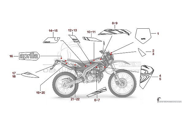 Aprilia RX50 2008 - Biały