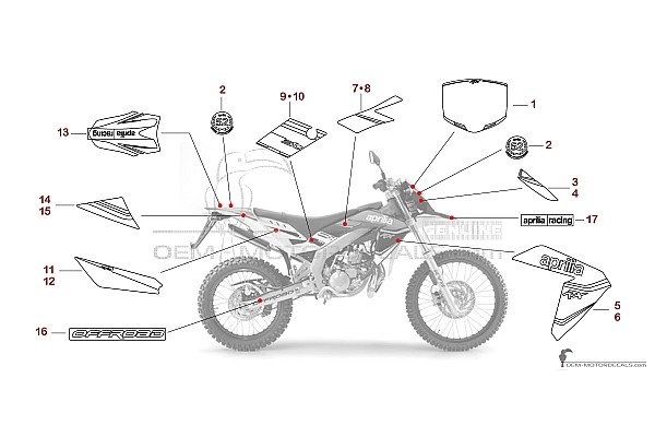 Aprilia RX50 2014 - Biały