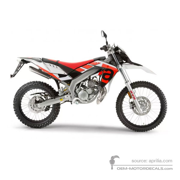 Naklejki do Aprilia RX50 2016 - Czerwony • Aprilia Naklejki OEM