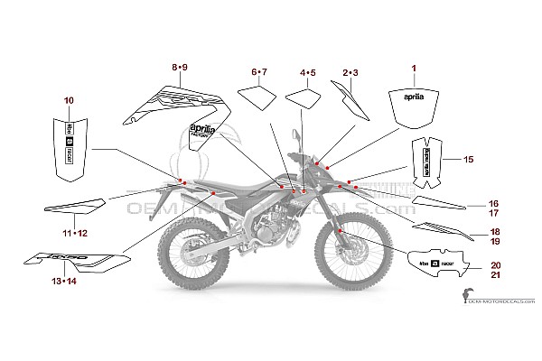 Aprilia RX50 FACTORY 2018 - Rosso
