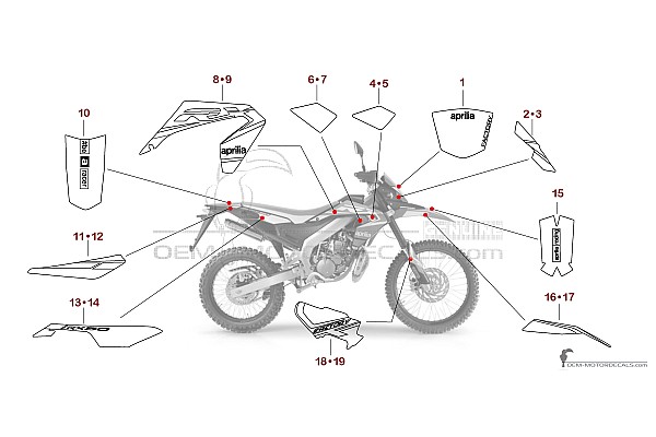 Aprilia RX50 FACTORY 2020 - Rojo