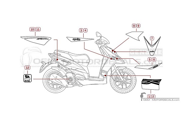 Aprilia SR MOTARD 125 2012