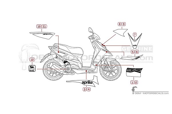Aprilia SR MOTARD 50 2012