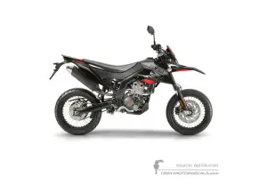 Autocollants pour Aprilia SX125 2019 - Noir • Aprilia Autocollants OEM