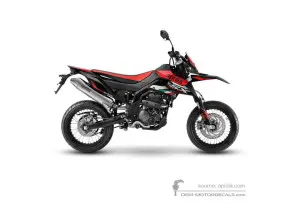 Autocollants pour Aprilia SX125 2021 - Rouge • Aprilia Autocollants OEM