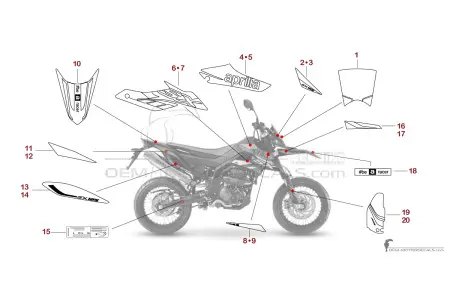 Aprilia SX125 2021 - Rouge