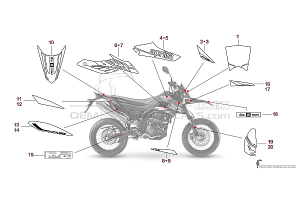 Aprilia SX125 2021 - Rouge