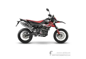 Autocollants pour Aprilia SX125 2022 - Rouge • Aprilia Autocollants OEM