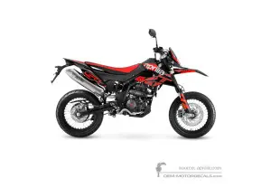Autocollants pour Aprilia SX125 2024 - Noir • Aprilia Autocollants OEM