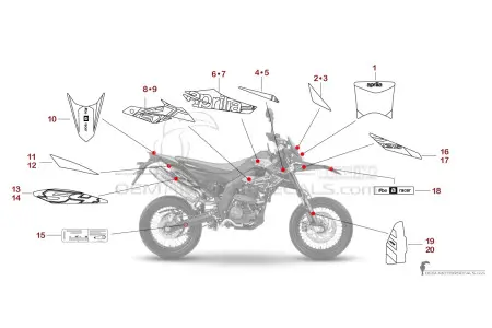 Aprilia SX125 2024 - Argent
