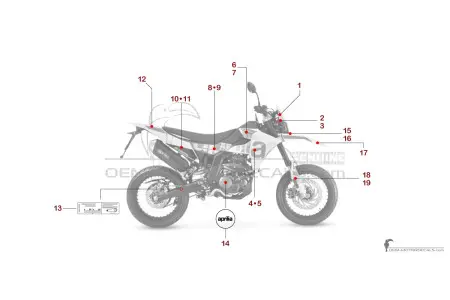 Aprilia SX125 2025 - Blanc