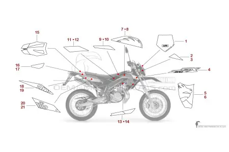 Aprilia SX50 2006 - Rot