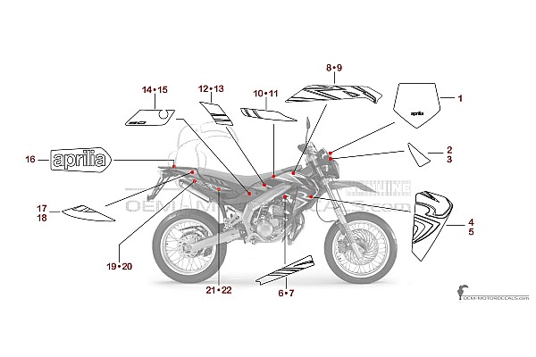 Aprilia SX50 2008 - Czarny