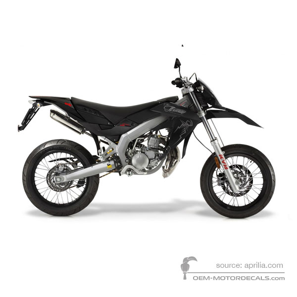 Autocollants pour Aprilia SX50 2011 - Noir • Aprilia Autocollants OEM