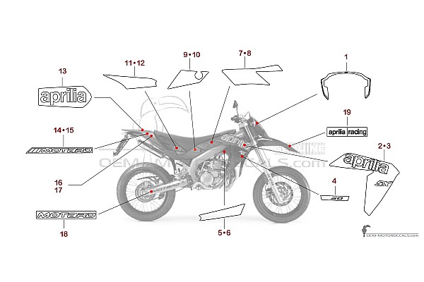 Aprilia SX50 2011 - Czarny