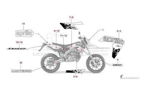 Aprilia SX50 2013 Limited Edition - Blanc