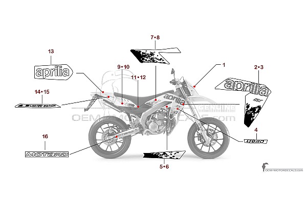Aprilia SX50 2013 Limited Edition - White