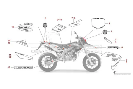 Aprilia SX50 2014 - Wit