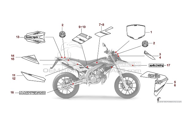 Aprilia SX50 2014 - Biały