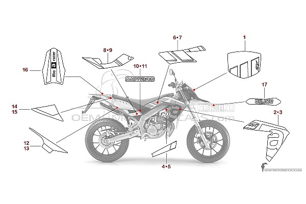 Aprilia SX50 2016 - Rood