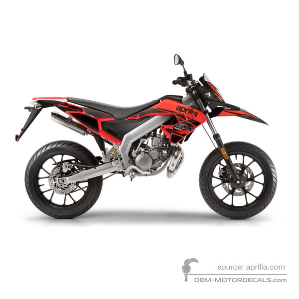 Decals for Aprilia SX50 2018 - Red • Aprilia OEM Decals