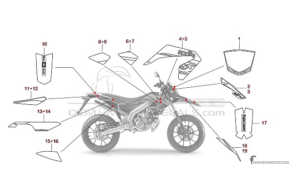 Aprilia SX50 2018 - Czerwony